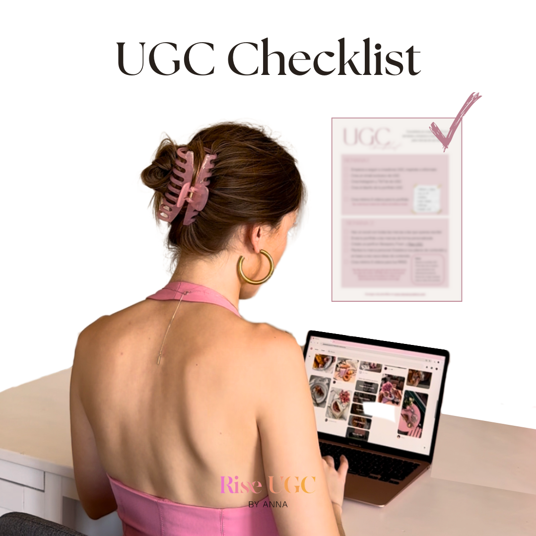 ¡GRATIS! UGC Checklist: Conviértete en creadora UGC en 2 semanas